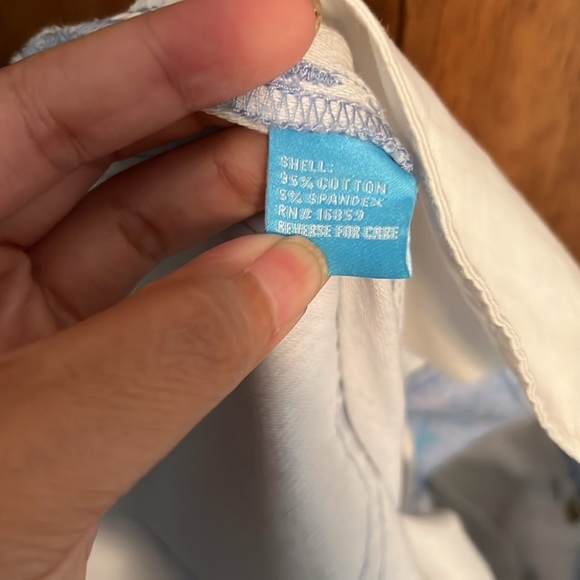 J. McLaughlin Lexi Snake Print Skinny Jeans Light Blue Size 6 | Summer Slim Fit - Picture 9 of 10